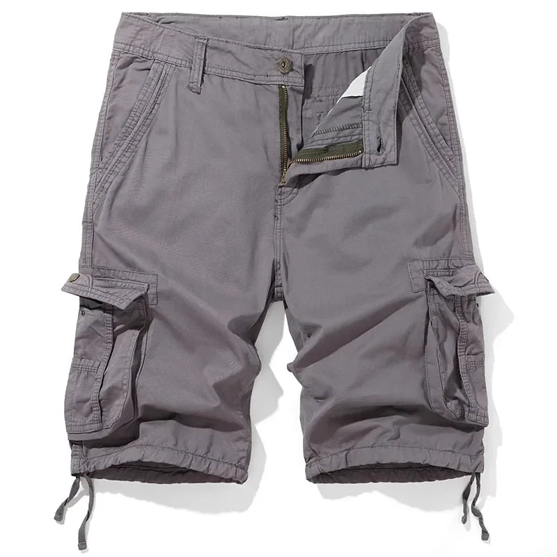 Men's Summer Cotton Cargo Multi Pocket Casual Shorts