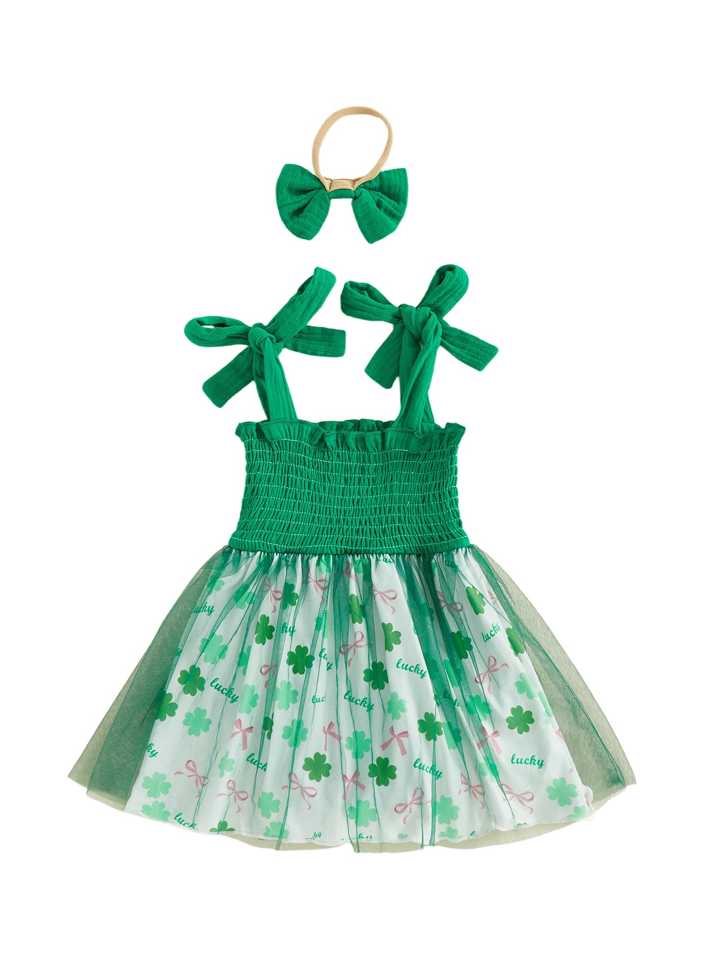 Baby Girls' Letter Embroidery Romper Dress & Headband Set