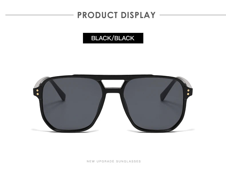 Classic Square Sunglasses - 5 Pack UV Protection Oversized Fashion Eyewear
