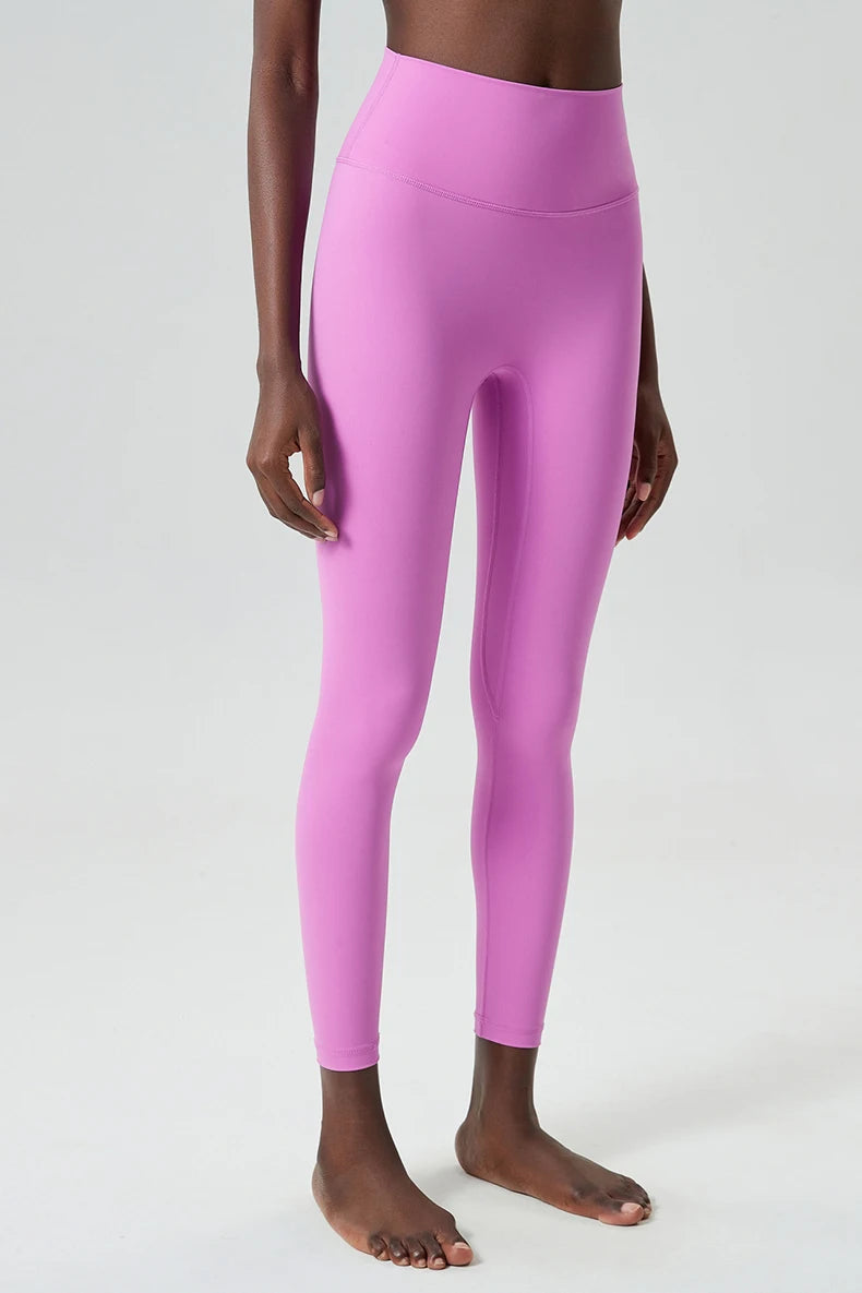 Women's Buttery Soft Yoga Pants High Waist Sports Leggings Soft Fabric Workout Tights Running Sportswear Leggings