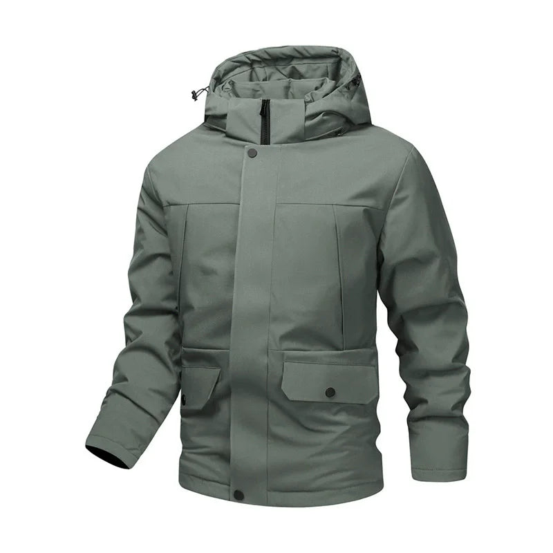 Hooded Parka - Winter Warm Jacket with Detachable Hood