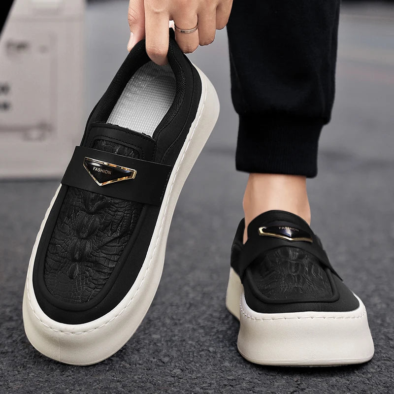 Men's Comfortable High Quality Soft Sneaker Flat Slip On Shoes