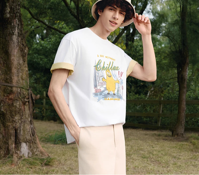 Men's Quick Dry T-Shirt - Bacteriostatic Cool Feeling Summer Tee with Fun Print