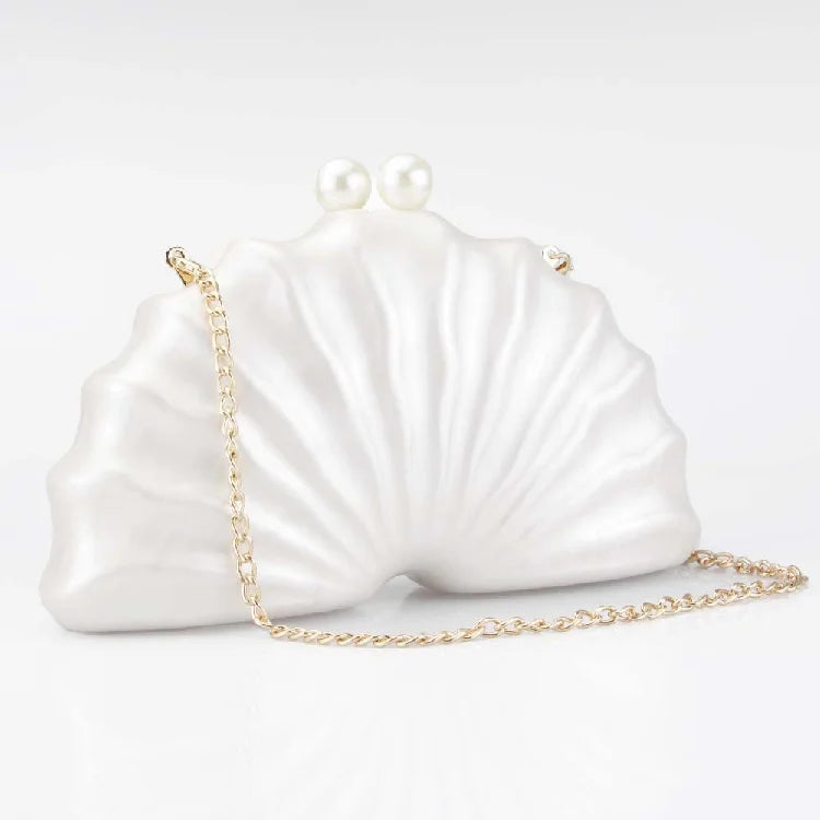 Women's Acrylic Shell Clutch Crossbody Special Shape Shoulder Handbag