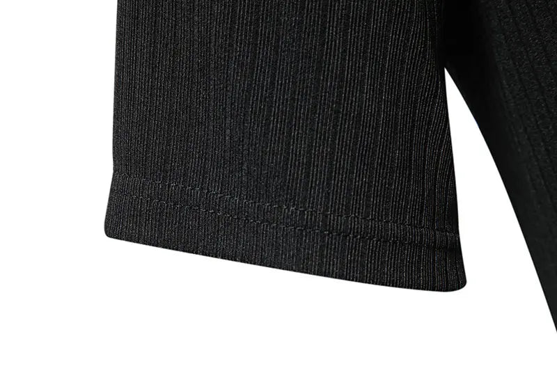 Men's Summer Henry Collar  Short Sleeve Smart Casual T-Shirt