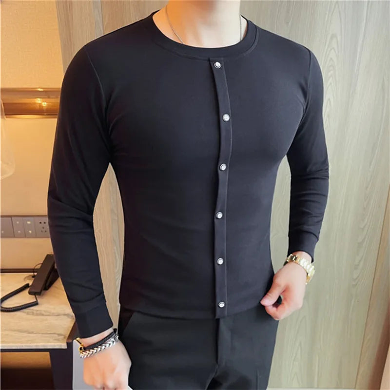 Men's Slim Fit Long Sleeve T-Shirt