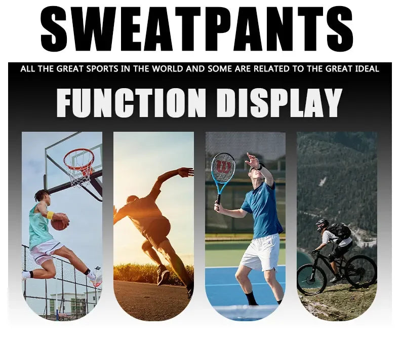 Men's Jogger Sporty Casual Long Trousers - Cooling Pants Golf Trousers Training Gym Workout Sweatpants Baseball Bottoms