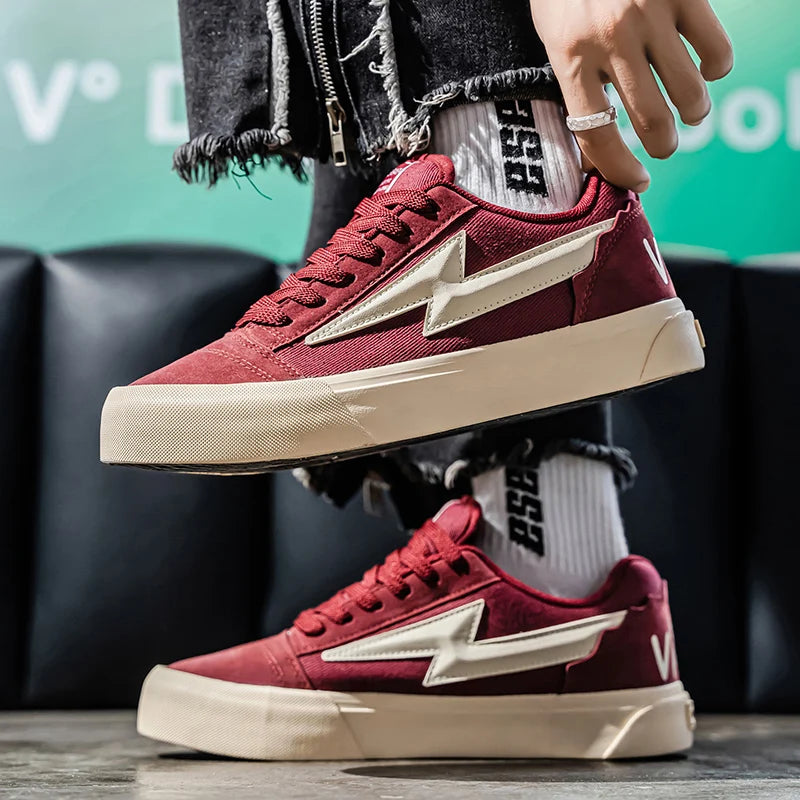 Lightning Design Sneakers - Men's High Performance Running & Basketball Trainers