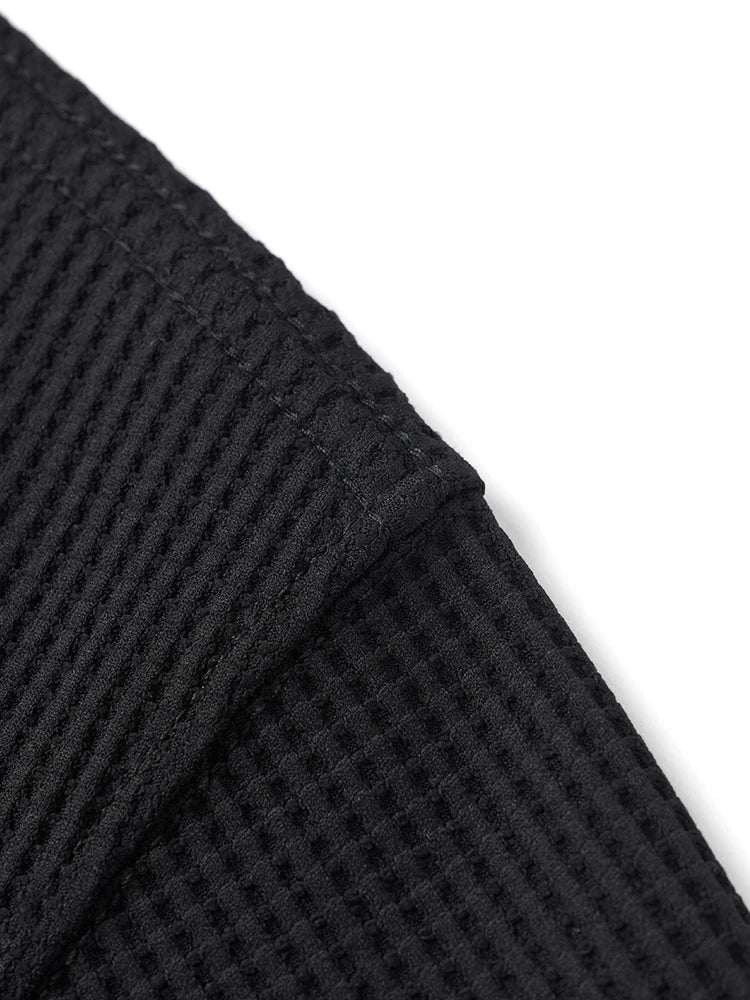 Men's Quick-Dry Sports T-Shirt - 200gsm Waffle Texture Athletic Top