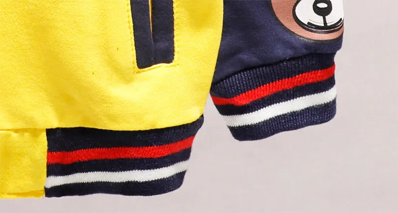 Children's Cotton Cartoon Varsity Jacket