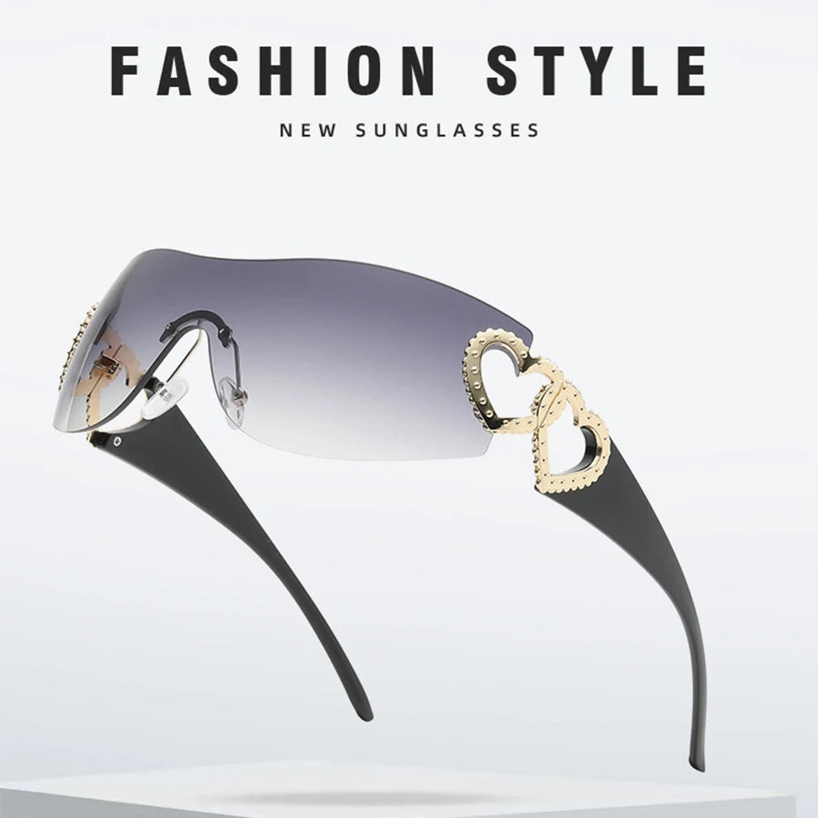 Frameless Sports Sunglasses UV400 for Women