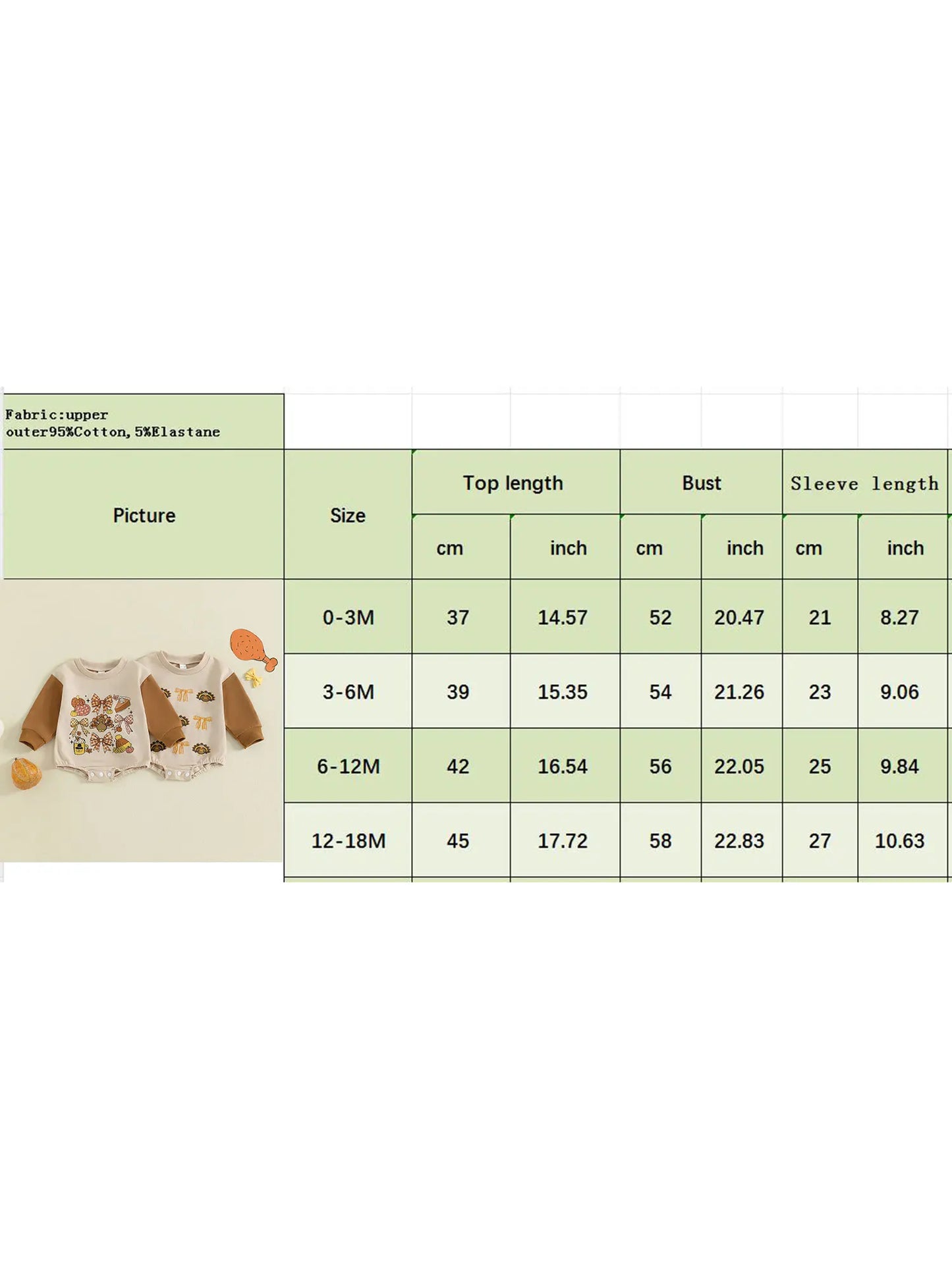 Baby Thanksgiving Romper - Bow Turkey Print Long Sleeve Bodysuit