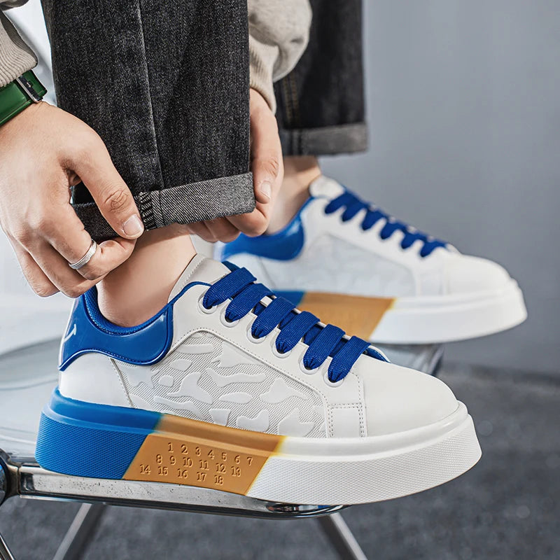 Men's Casual Platform Skateboard Tennis Sports Comfortable Vulcanized Sneakers