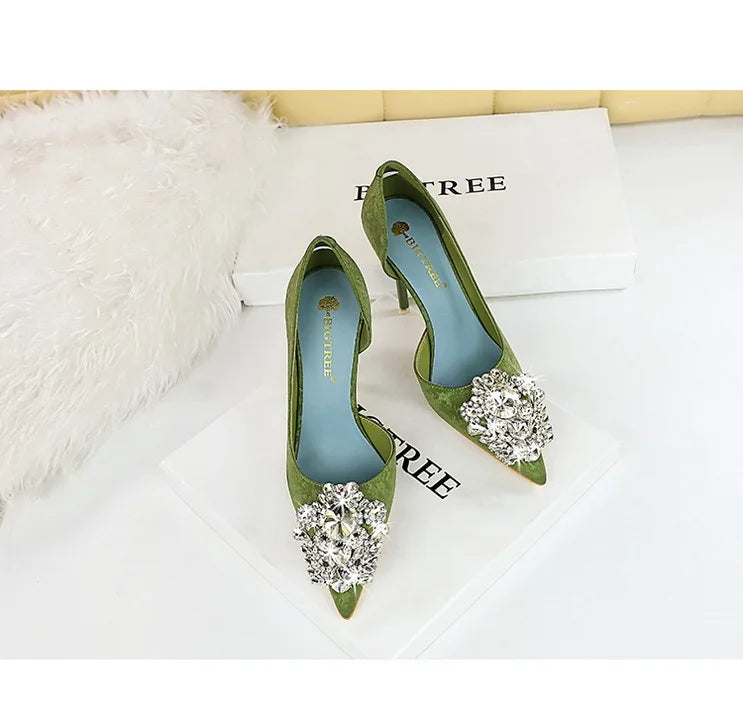 Women's  Rhinestone  Stilettos High Heels