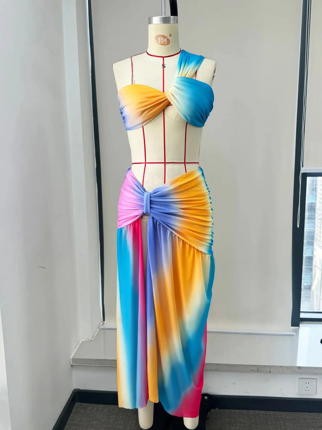 Women's One Shoulder Skirt Summer Semi-sheer Party Elegant Slim Beach Dress