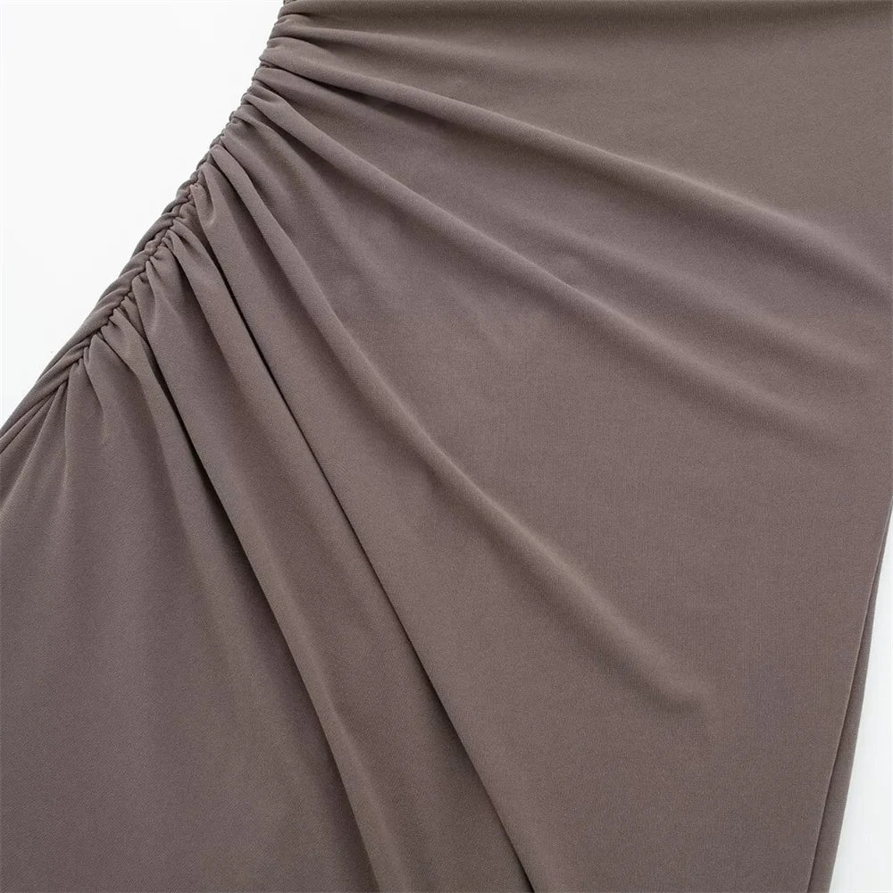 Pleated Maxi Dress