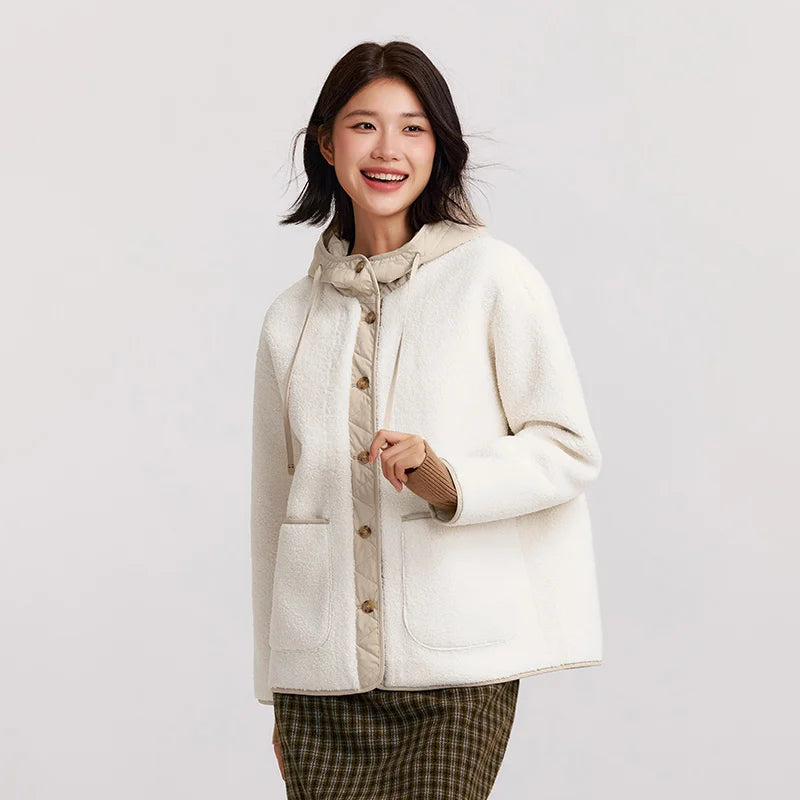Women's Fleece-Like Cotton Winter Jacket - Thickened Warm Coat