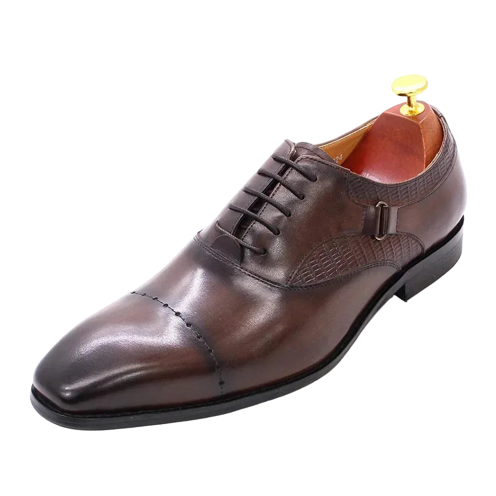 Men's Genuine Calfskin Oxford Dress Shoes - Cap Toe