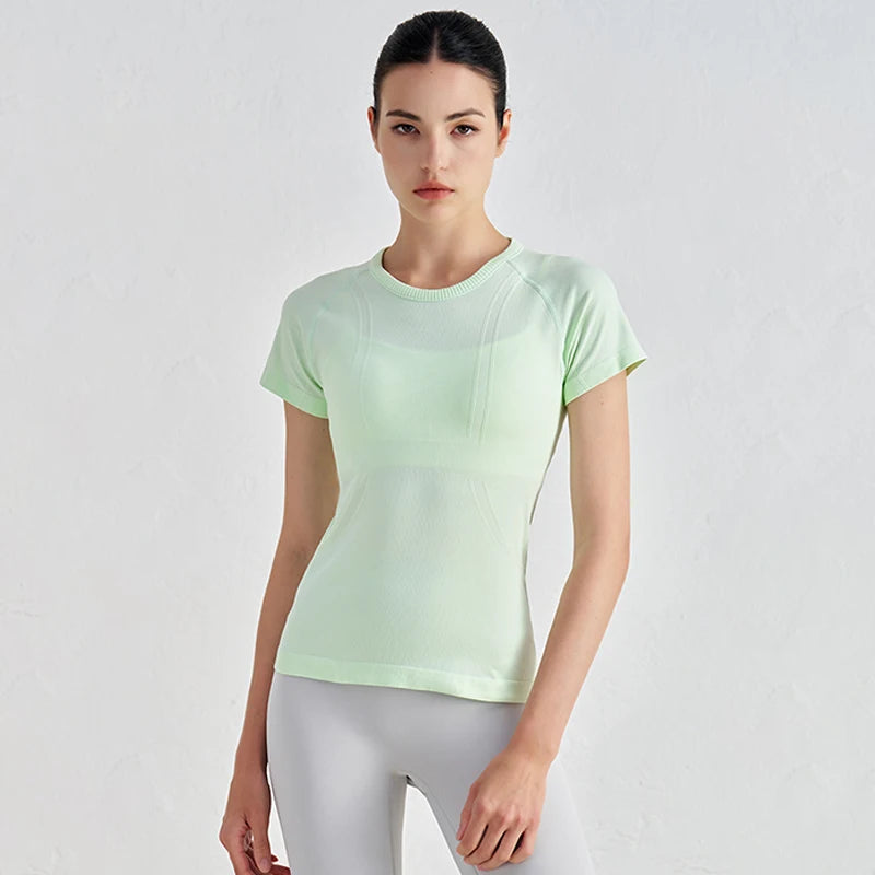 Seamless Short Sleeve Fitness Top
