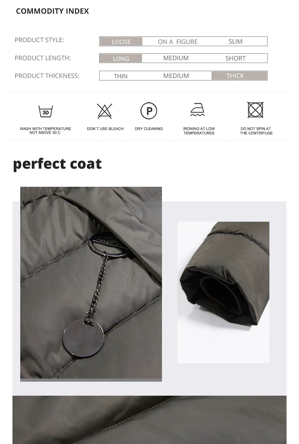 Plus Size Winter Down Jacket with Fur Collar