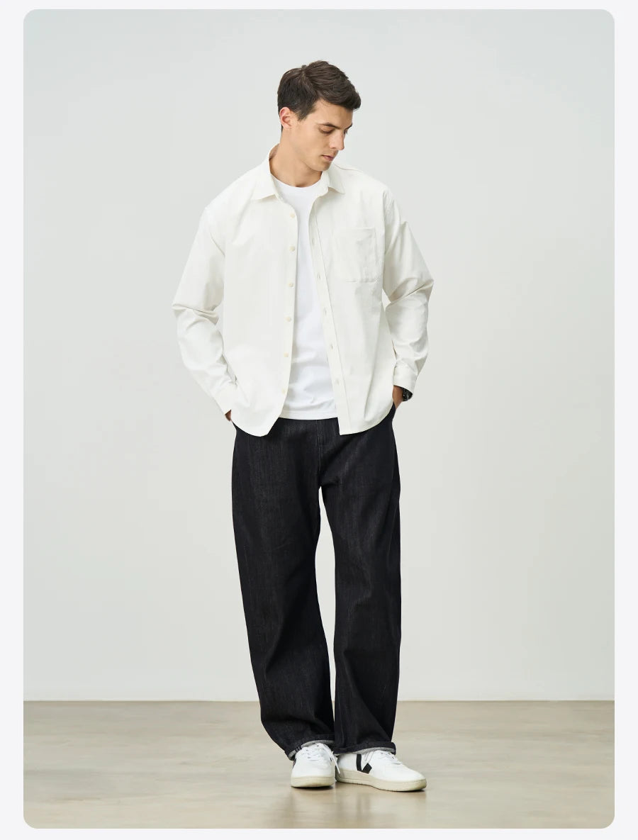 Men's Spring Oversize 180gsm Solotex Soft Fabric Quick-Dry Wrinkle Free  Shirt