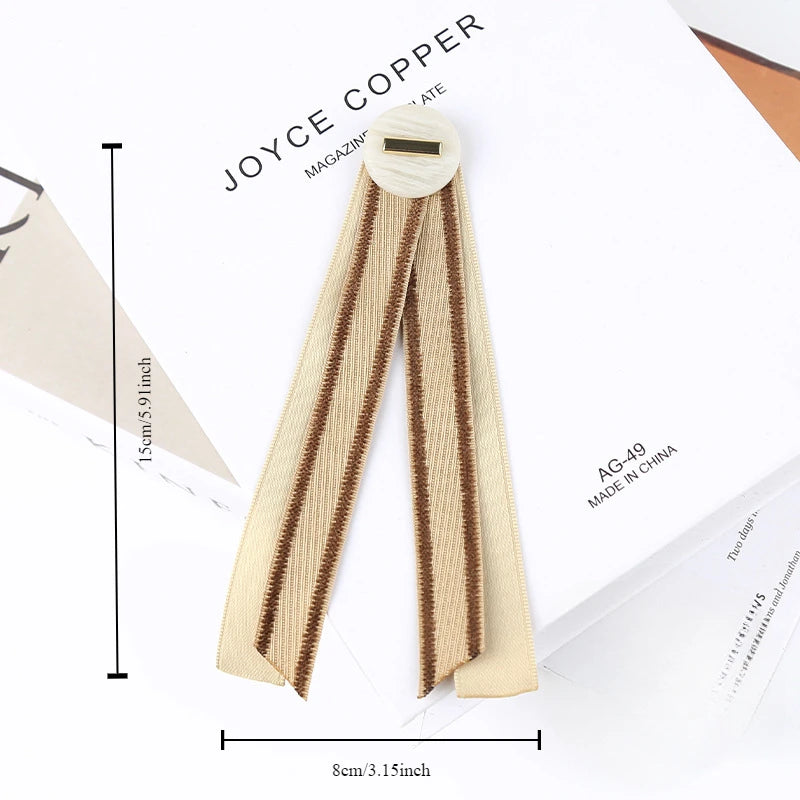 Retro Bow Brooch Pin - Sweet College Style Accessory