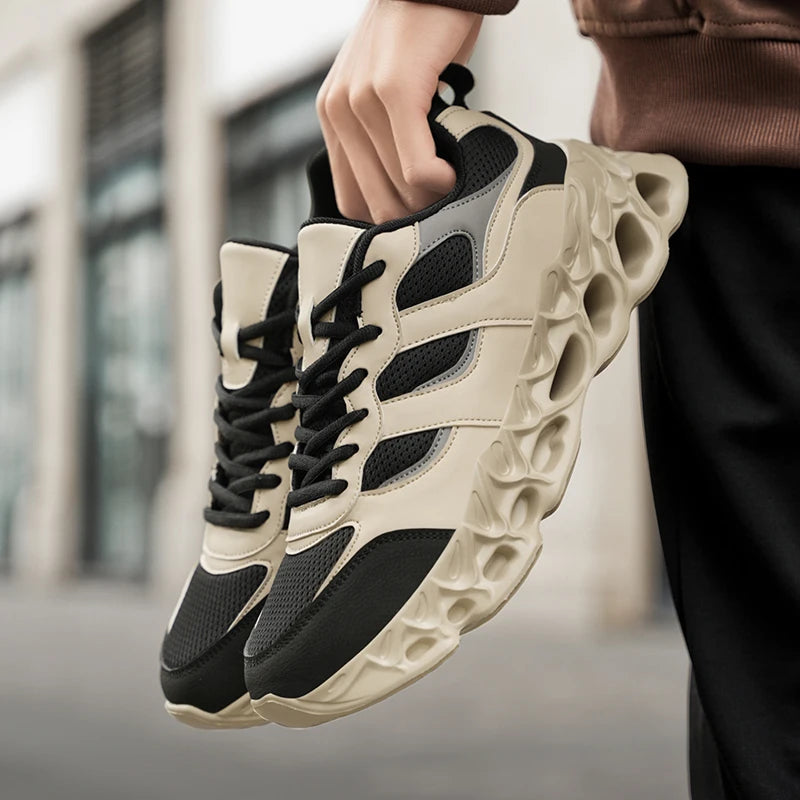 Men's Casual Breathable Sports Shoes Lace Up Comfortable Sneakers