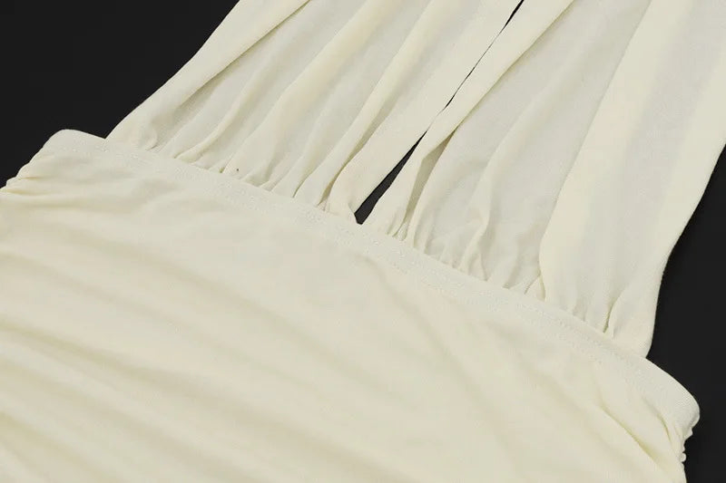 Embellished Halter Backless Mini Dress