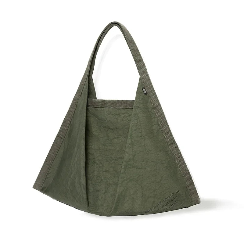 Women's Vintage Nylon Handbags Large Capacity Waterproof Shoulder Bag Retro Tote Bag