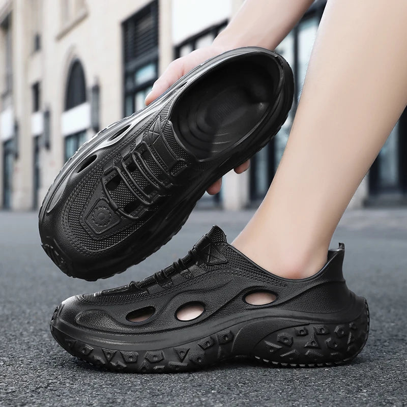 Men's Summer Sandals Platform Outdoor Quick Dry Beach Wading Water Non-Slip Clogs