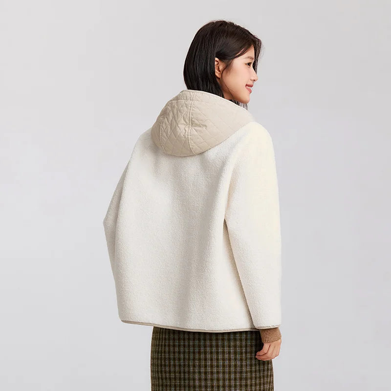 Women's Fleece-Like Cotton Winter Jacket - Thickened Warm Coat