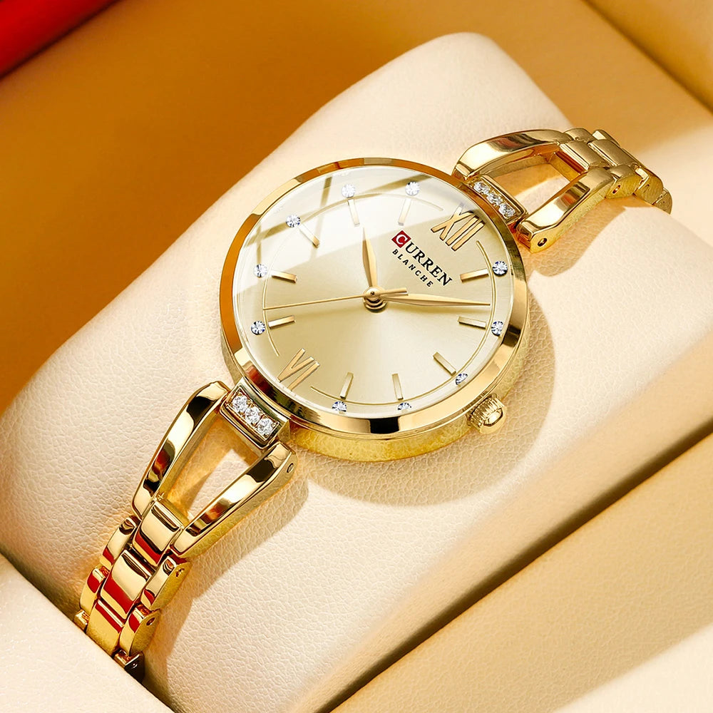 Elegant Stainless Steel Quartz Watch - Waterproof Fashion Timepiece