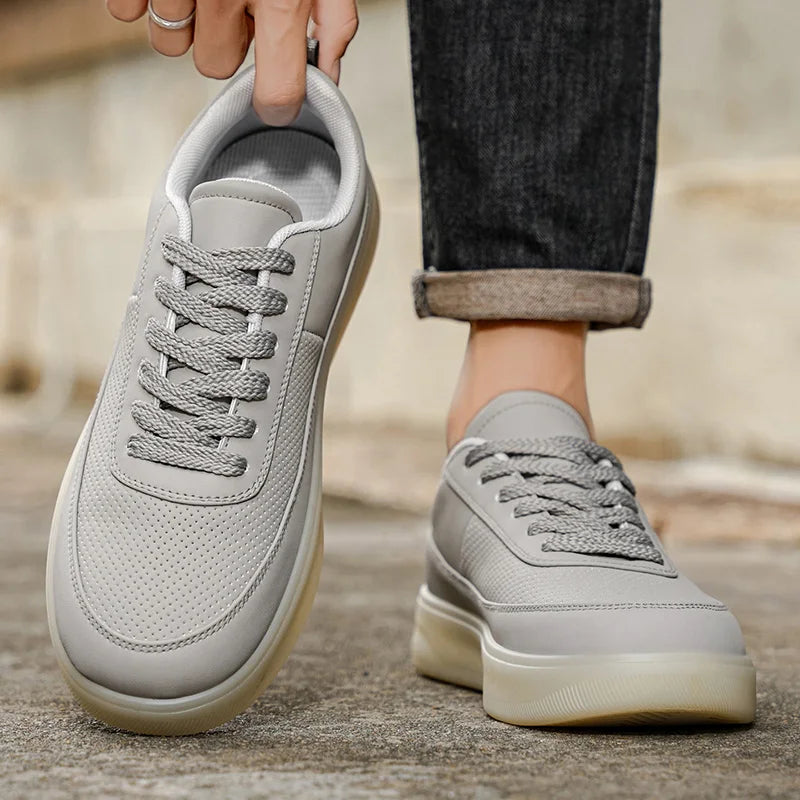 Men's Platform Casual Sneakers - Breathable Skateboard Running Shoes