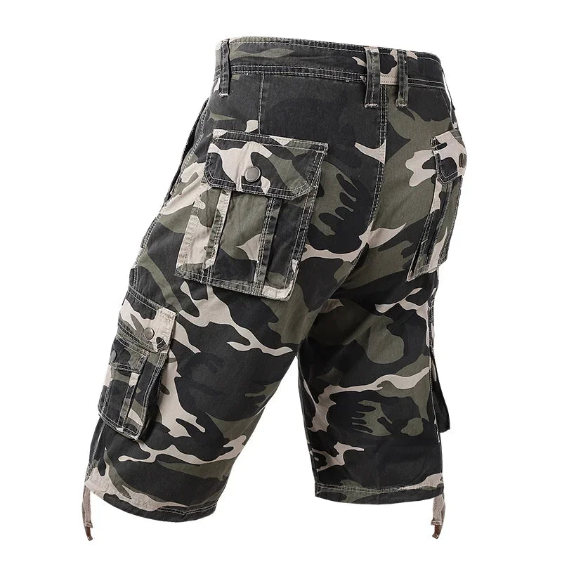 Men's Summer Camouflage Cargo Cotton Military  Casual Shorts