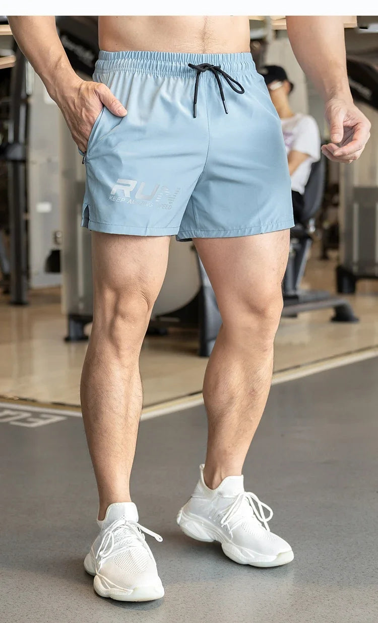 Men's Summer Gyms Workout Bottoms Fitness Sports Quick Dry Beach Jogging Running Sportswear  Shorts