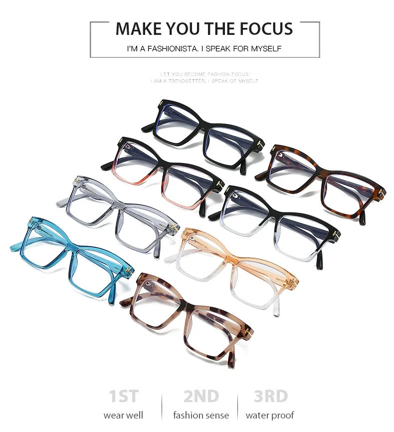 Anti Blue Light Cat Eye Glasses - Fashionable Retro Eyeglass Frame