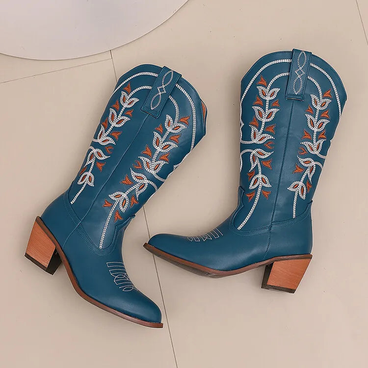 Colour Block Totem Print Chelsea Boots