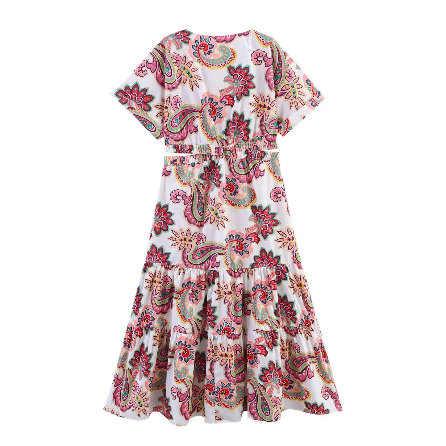 Women's Casual Floral A-Line Summer Dress - Loose Fit Slimming Design
