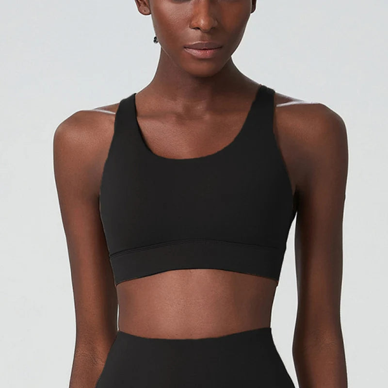 Women's High Impact Fitness Yoga Bra Buttery Soft Gym Running Breathable Quick Dry Sports Vest