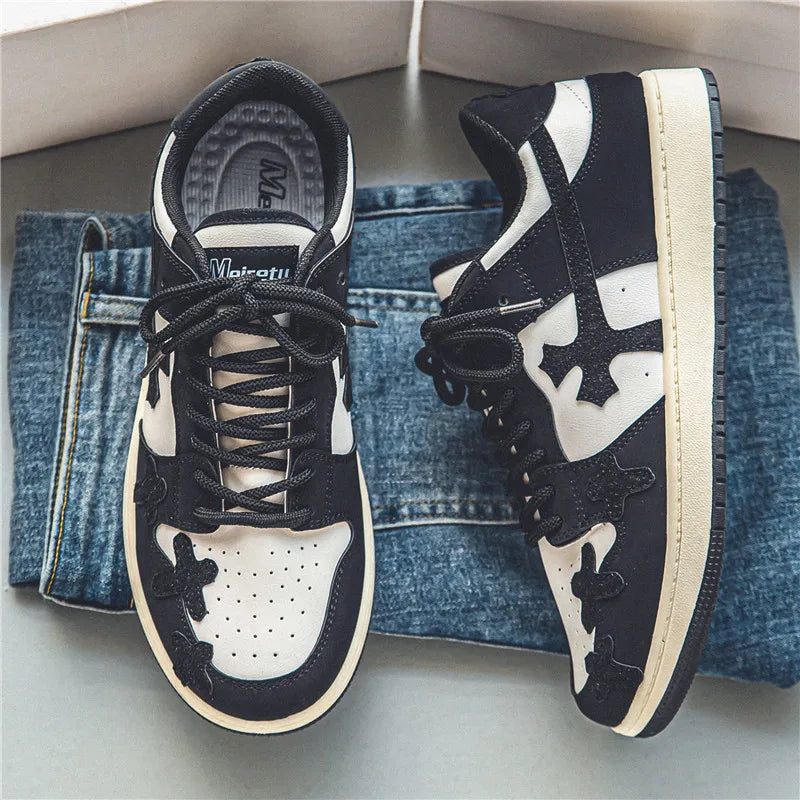 Men's Cross-Design Sneakers - Running & Basketball Trainers
