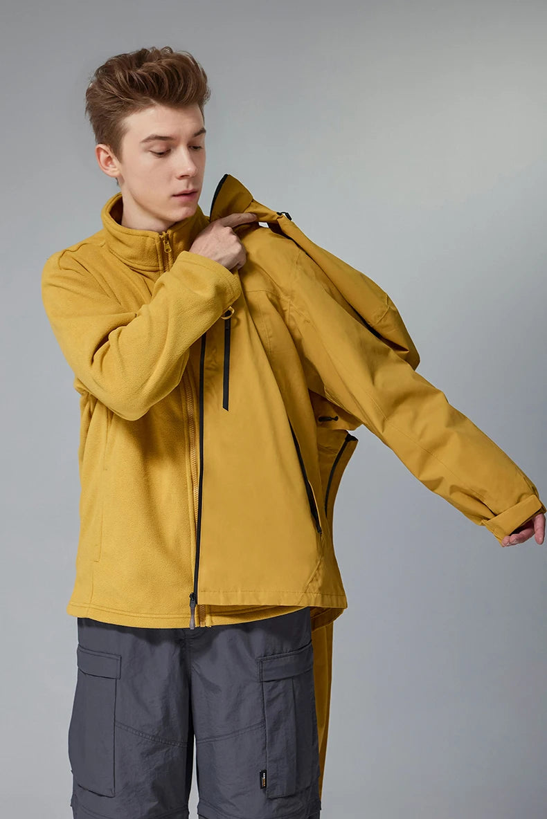 Men's Teflon Waterproof Outdoor Jacket - Breathable Sports Jacket Unisex