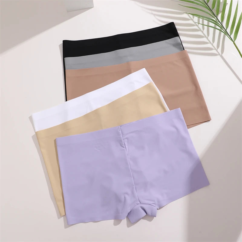 Women's Seamless Stretch Bodyshorts Low-Waist Breathable Underwear Comfortable Lingerie