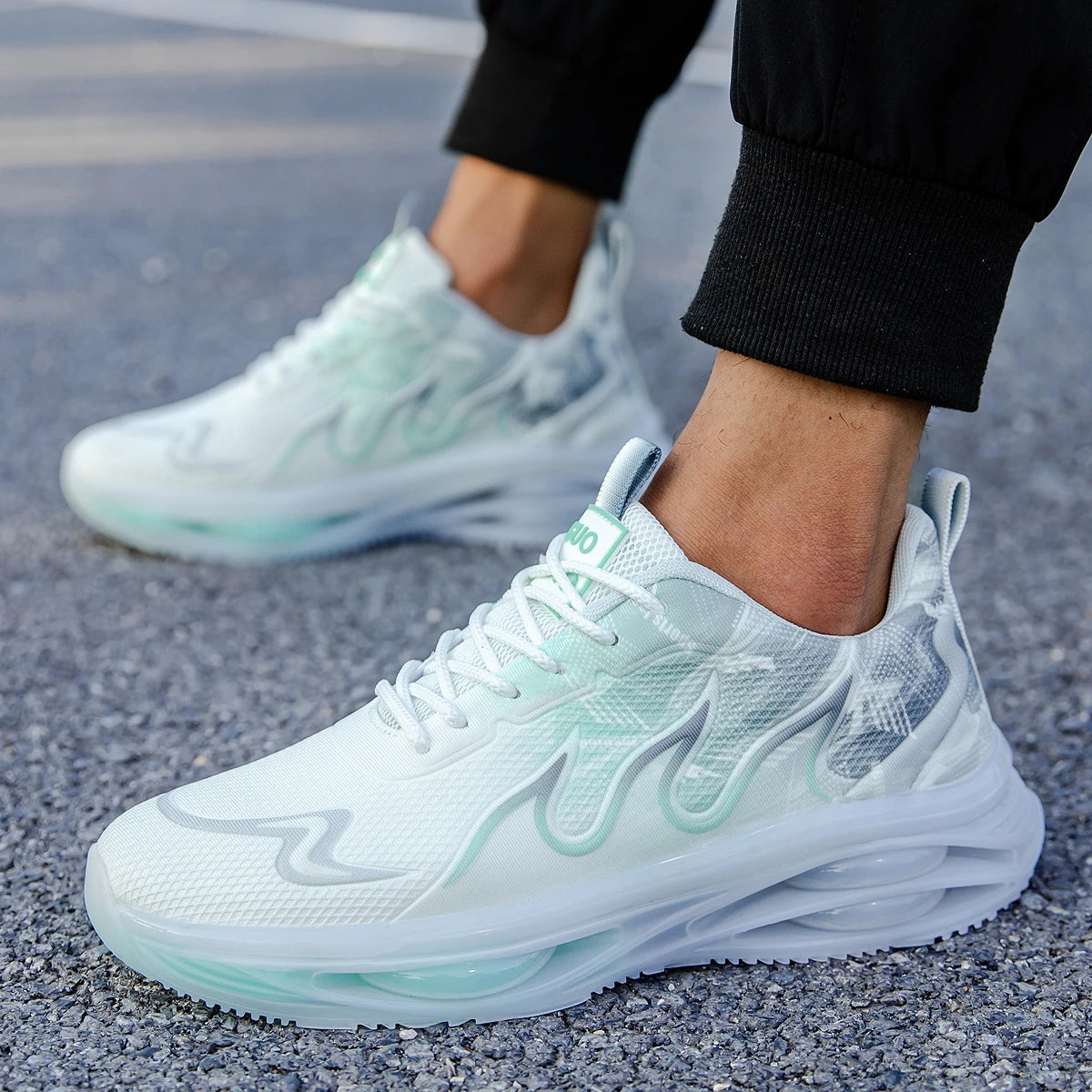 Men's Summer Breathable Sports Light Running Tennis Casual Sneakers Platform Trainers Shoes