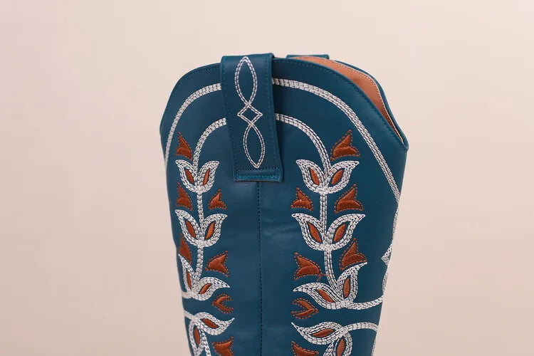 Colour Block Totem Print Chelsea Boots