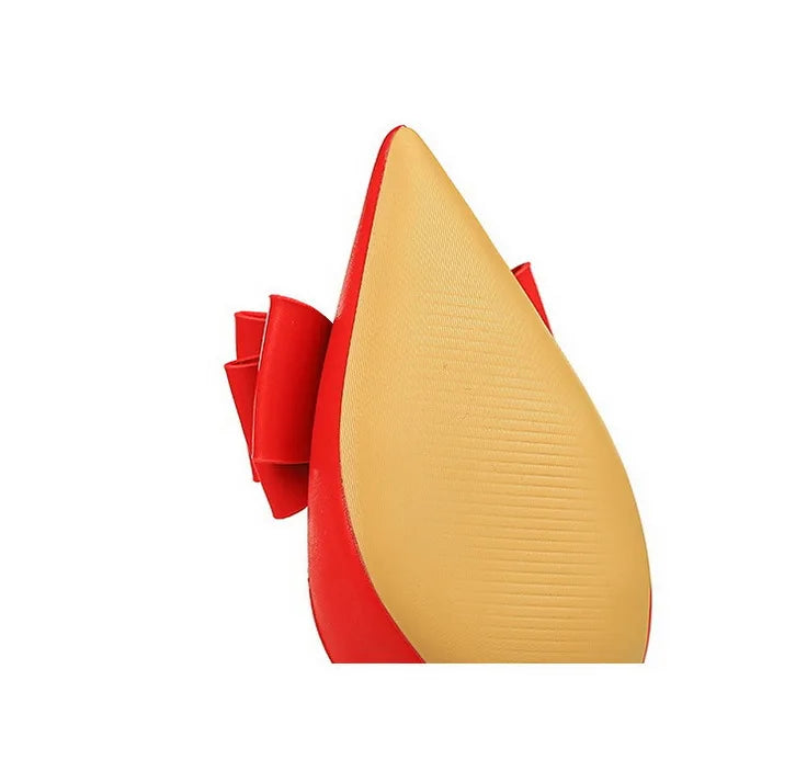 Bowknot Stiletto Heel Pumps