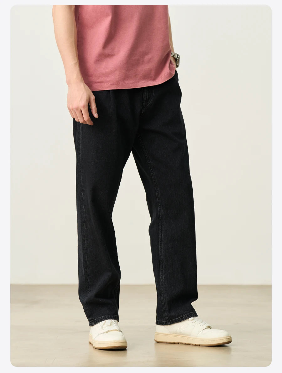 Loose Tapered Vintage Jeans - 11.5oz Cotton Denim Trousers