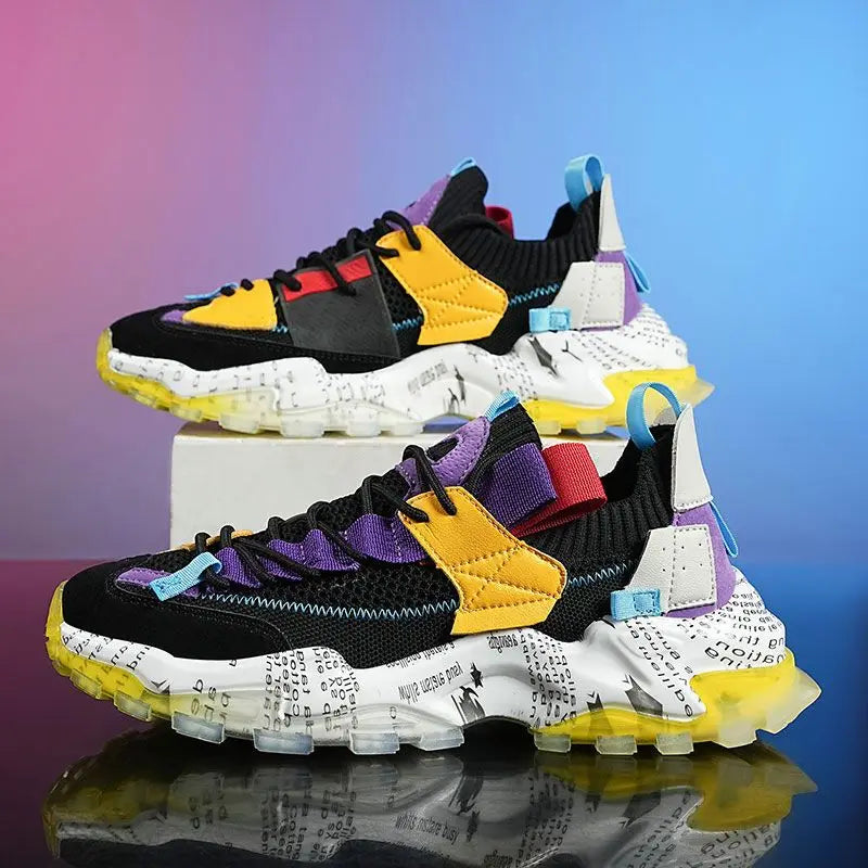 Men's Casual Sneakers | Chunky Sport Running Shoes | Non-slip Platform Shoes