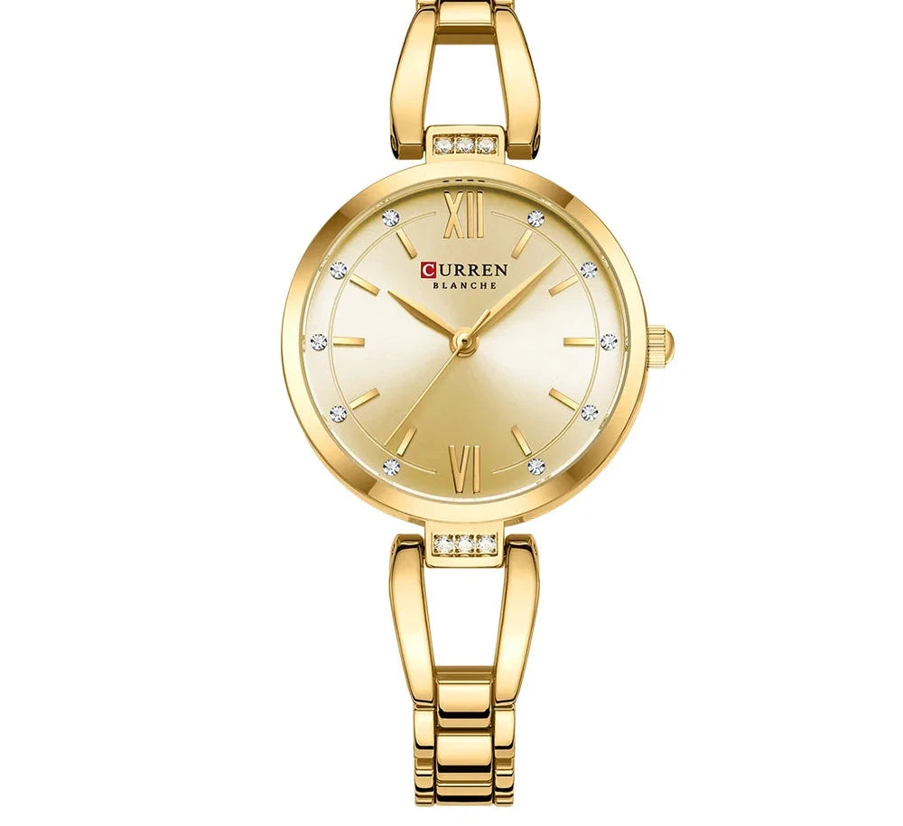 Elegant Stainless Steel Quartz Watch - Waterproof Fashion Timepiece