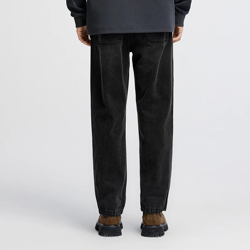 Retro Loose Straight Leg Jeans - Versatile Autumn Long Pants