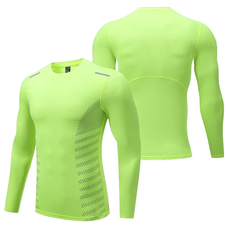Men's Compression Running T-Shirt | Dry Fit Gym Rashguard Top